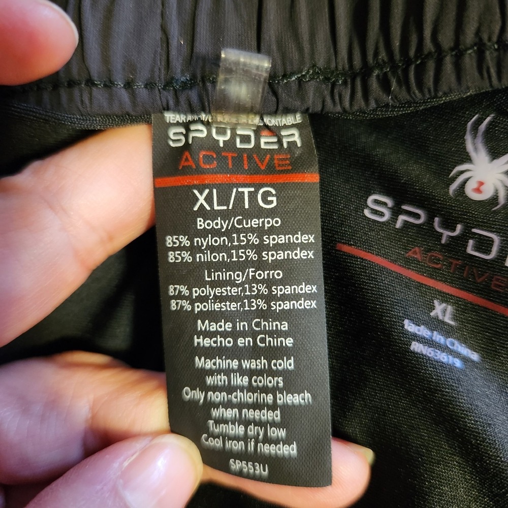 Spyder Active Women's Shorts Black Size XLarge Workout Exercise Pockets Summer - Picture 8 of 8